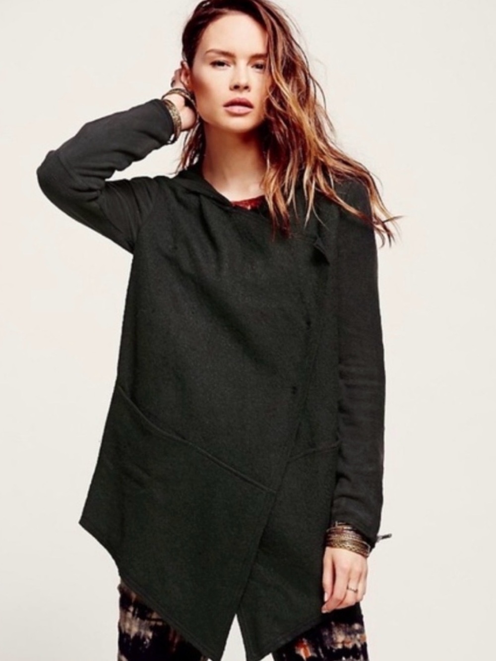 Free People Asymmetrical Wool Jacket - Picture 2 of 10